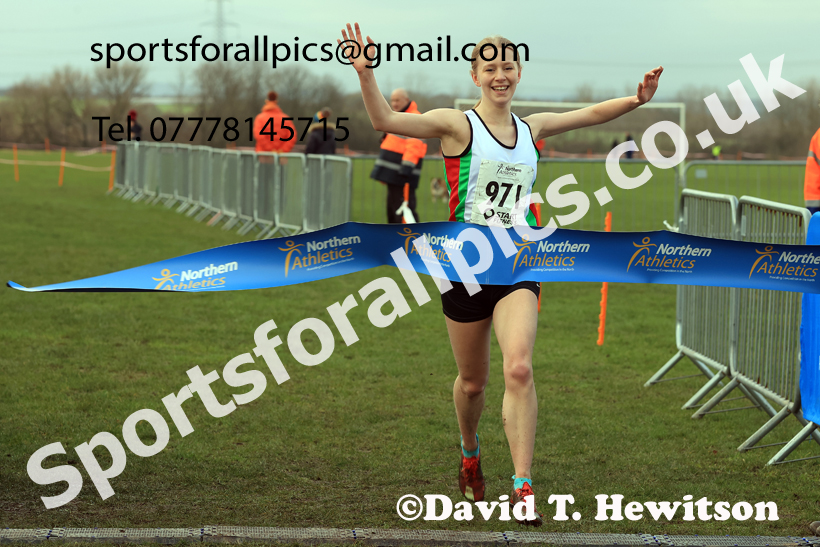 Junior Womens 2026 Northern Cross Country Champs., Pontefract Racecourse, Pontefract. Photo: David T. Hewitson/Sports for All Pics